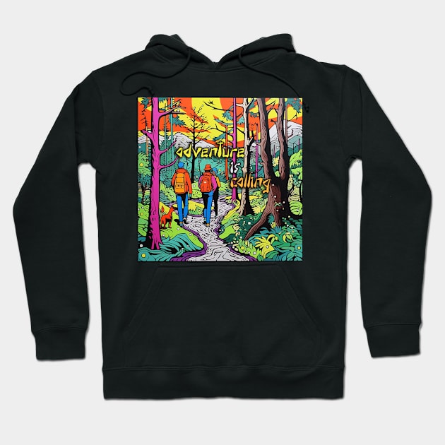 adventure is calling Hoodie by nonbeenarydesigns